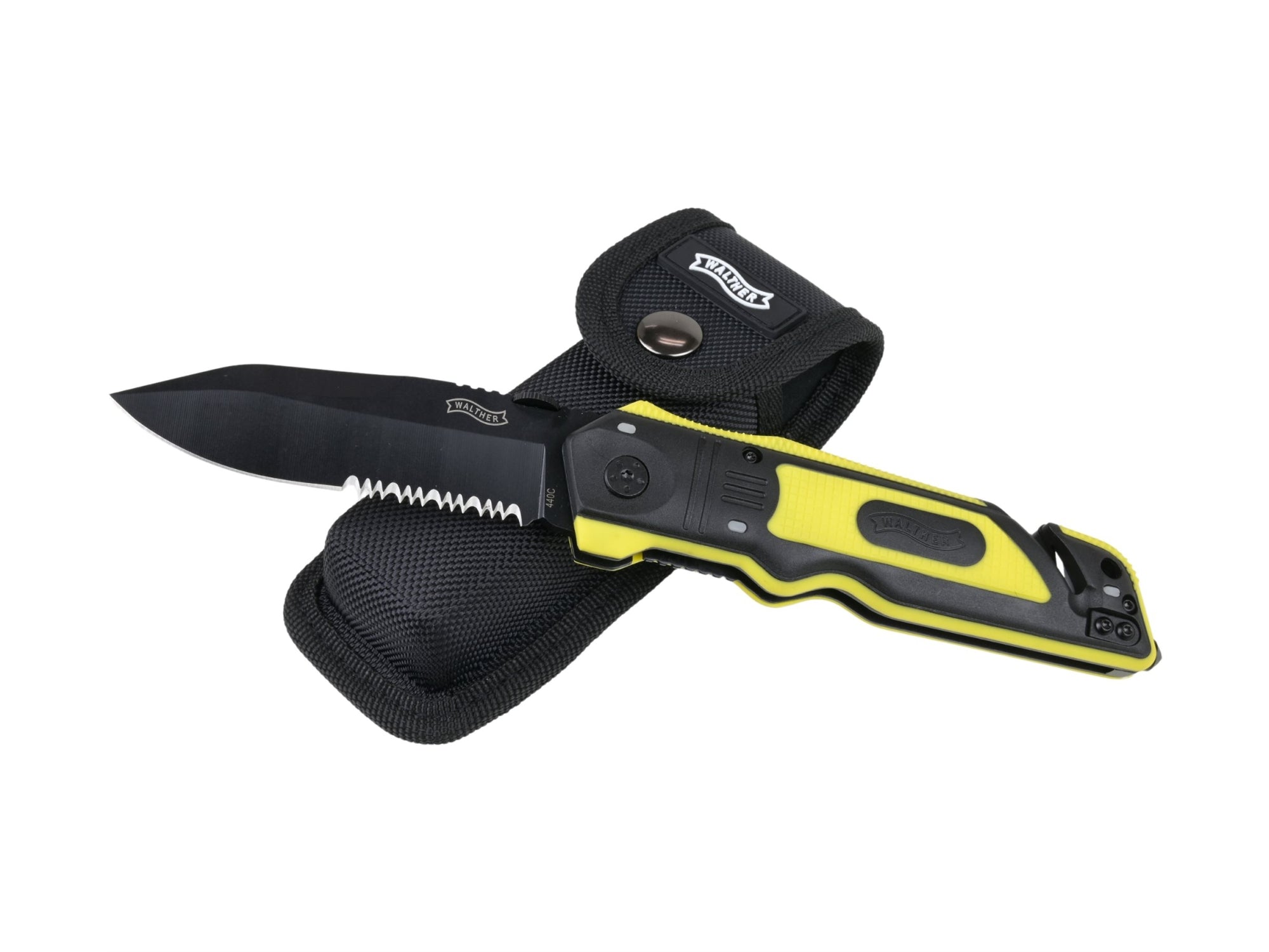 Walther Rescue Folding Knife 95mm | Yellow