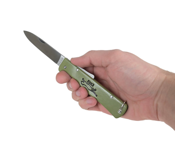 Mercator Folding Knife Cat Reed Green K55K Carbon Steel 9cm Blade – Outdoor  Shop NZ