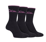 Storm Bloc Womens Luxury Heavy Cushion Boot Socks 4-8 | Black 3 Pack