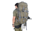 Manitoba Expedition Olive 75L+ Carbon Frame Pack