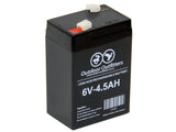 Outdoor Outfitters 6V 4.5AH Rechargeable Battery