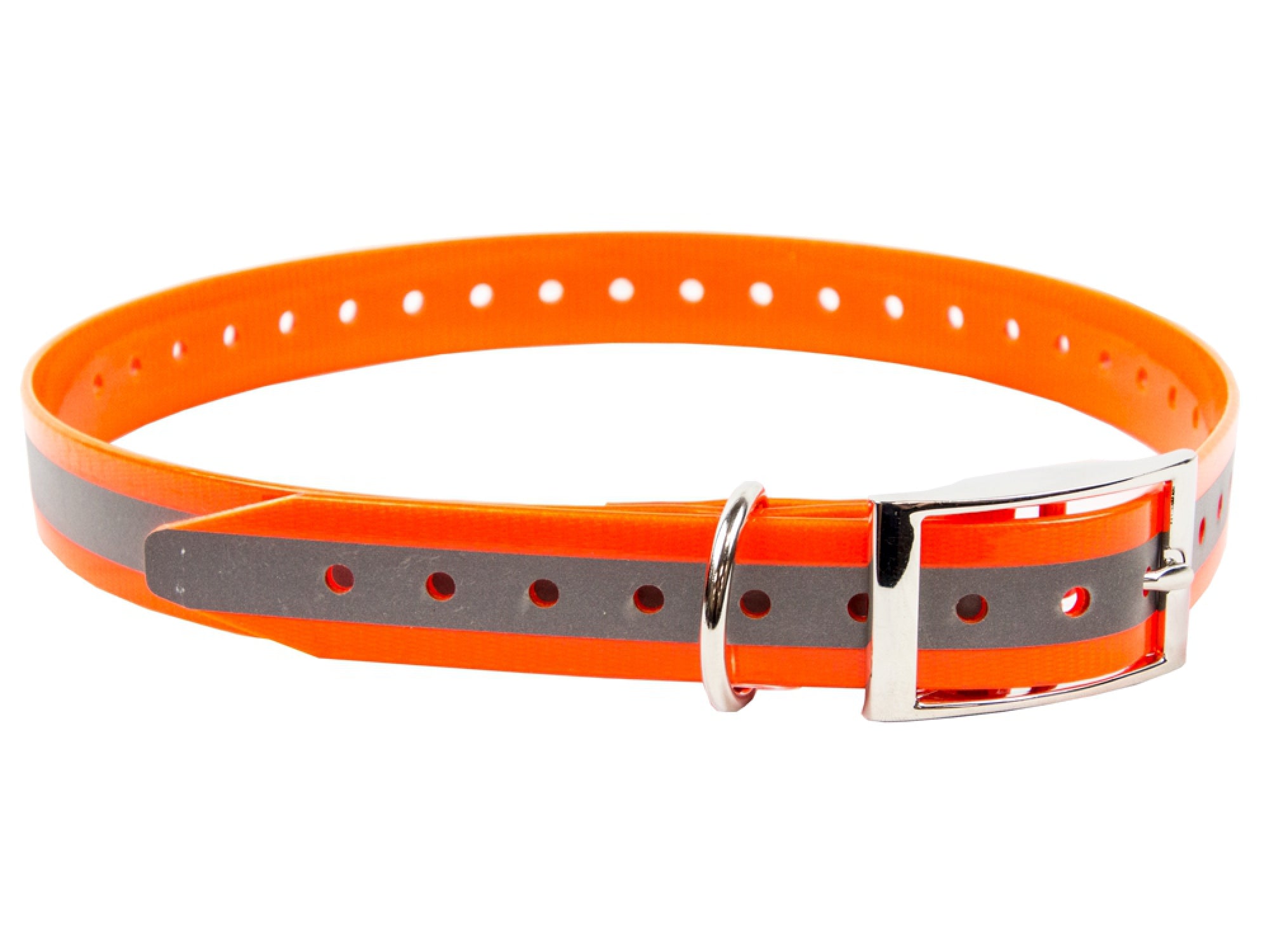 Outdoor Outfitters Dog Collar Hi-Viz Orange with Reflector Strip