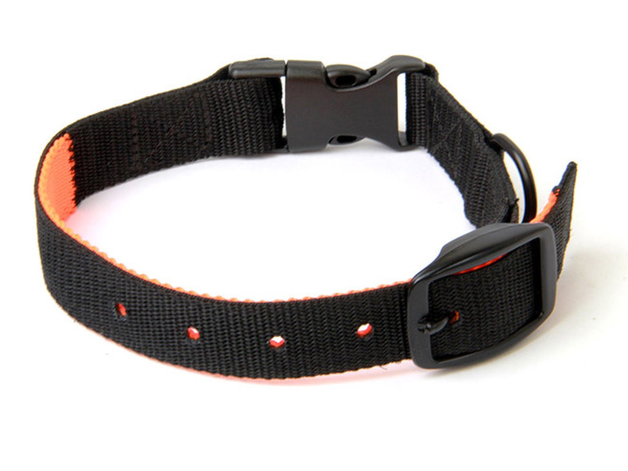 Reversable Dog Collar Orange/Black