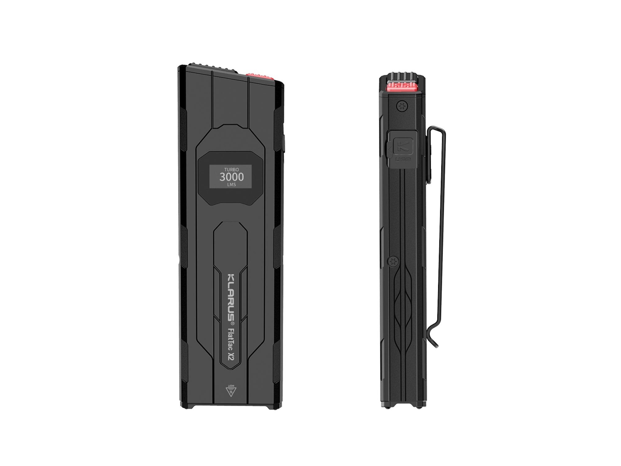 Klarus FlatTac X2 Rechargeable Torch 3000 Lumens