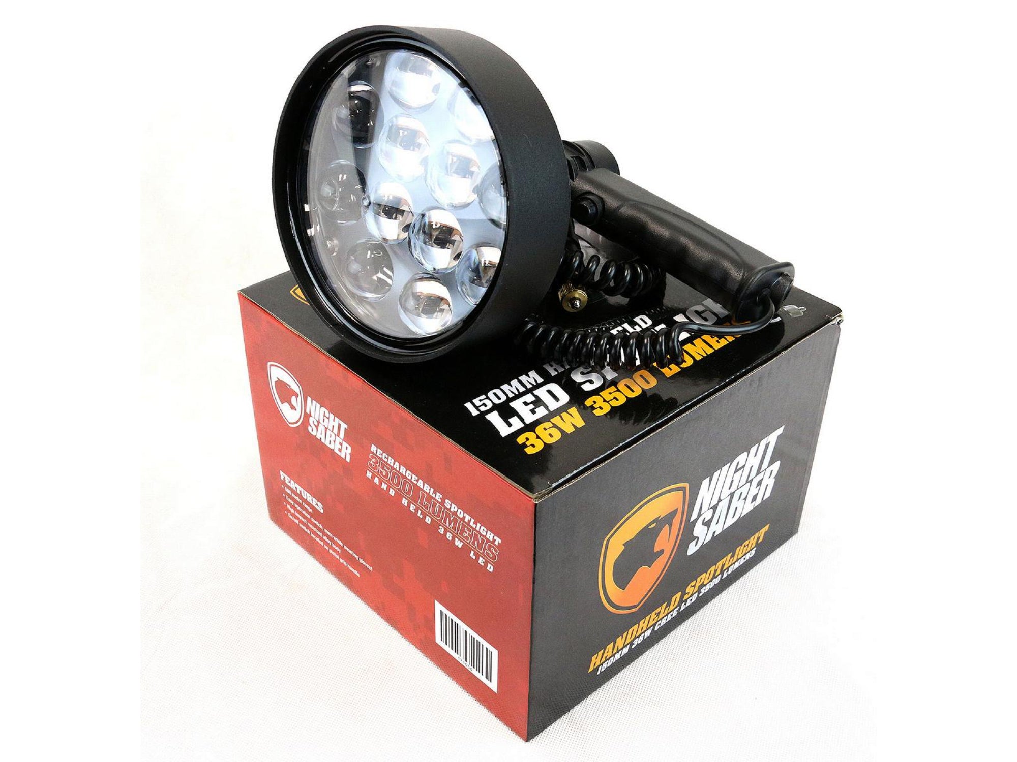 Night Saber 150mm LED Handheld Spotlight *3500 Lum