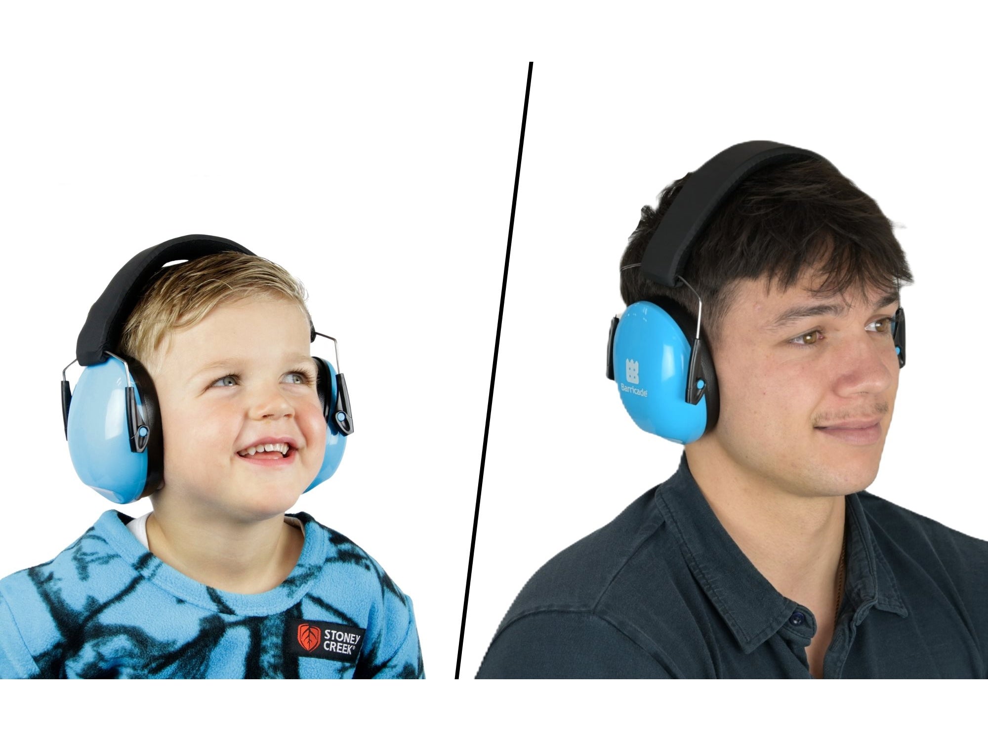 Barricade Junior Earmuffs 25dB Youth Fit | Blue