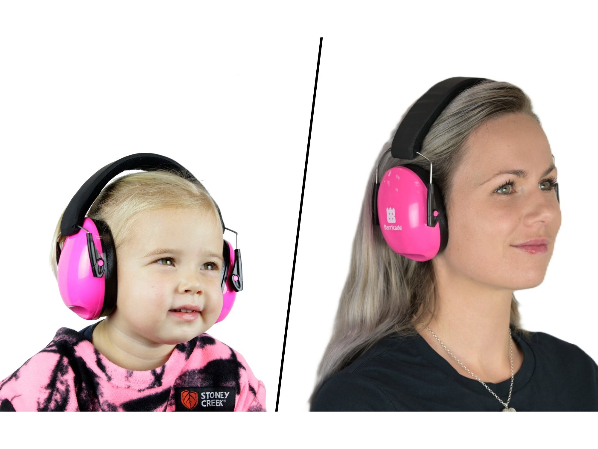 Barricade Ear Muffs 25dB Hearing Protection Youth Fit | Pink