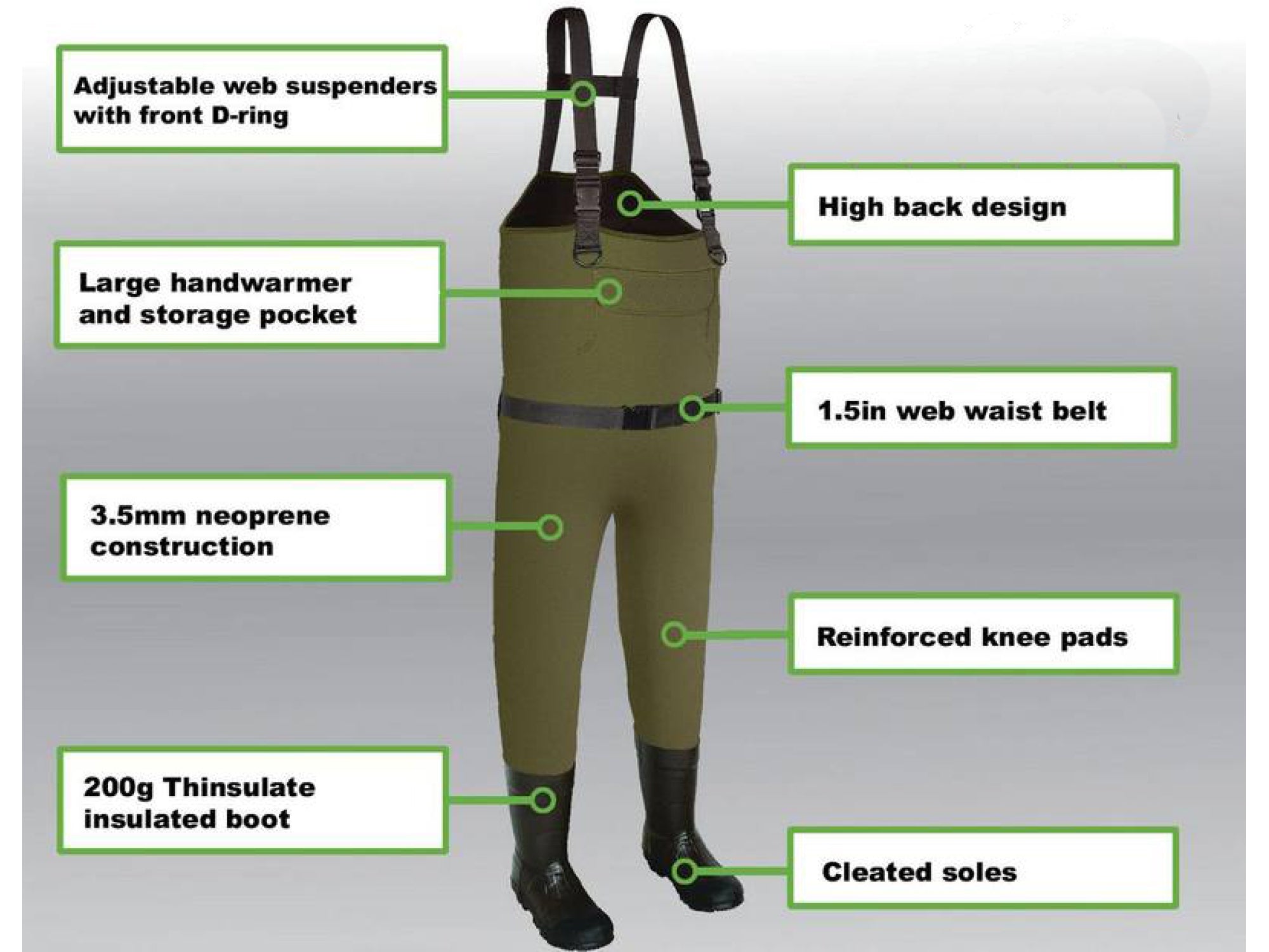 Mainlander Explorer Chest Waders