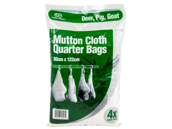 Outdoor Outfitters Mutton Cloth Quarter Bags: 4-Pack