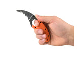 CRKT Kommer Bear Claw Veff Serrated Fixed Knife | Orange