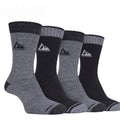 Storm Bloc Mens Performance Boot Socks 4 Pack | Grey Black