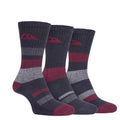 Storm Bloc Mens Striped Everyday Socks 3 Pack | Red