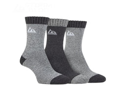 Storm Bloc Women Cushioning Comfort Boot Socks 4-8 | *Grey* 3 Pack