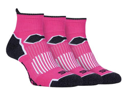 Storm Bloc Womens Breathable Ankle Trainer Socks 4-8 | Pink 3 Pack