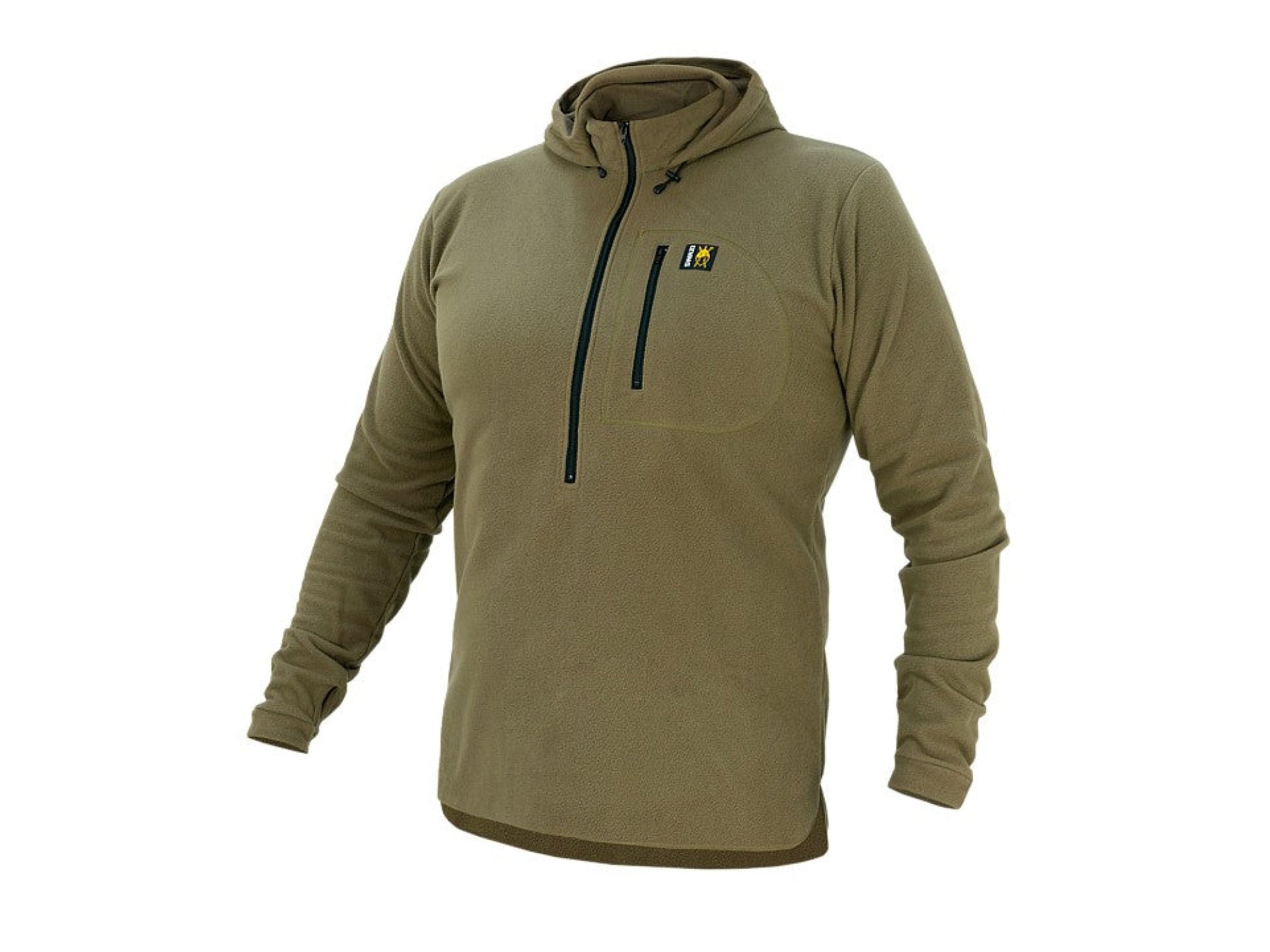 Swazi Brocco Hooded Long Sleeve Fleece Shirt Tussock