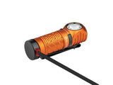 Olight Perun 2 Mini Rechargeable Torch/Headlamp 180° Lighting Orange 1100 Lumens