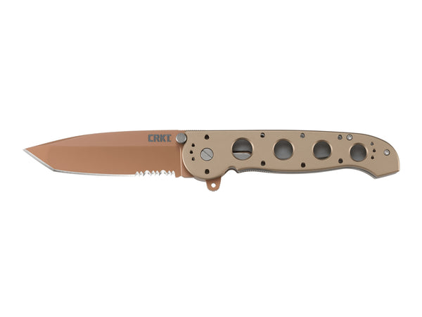 CRKT M16 - 14D Desert Big Dog Folding Knife with Desert Tanto Copper and Triple