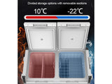 Frozen Dual Zone 12V Portable Fridge/Freezer 75L