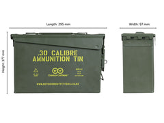 30Cal V2 Ammunition Tin with Padlock Latch