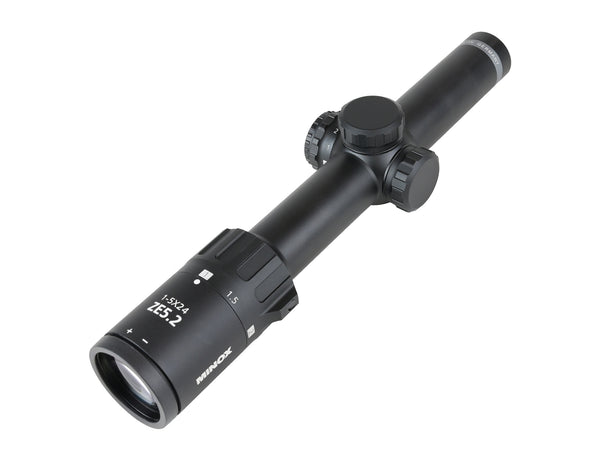 Minox ZE 5.2 1-5x24 Scope 30mm #4 German Illuminated Reticle