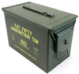 OO Fat Fifty Ammunition Tin with Padlock Latch *Brand New*