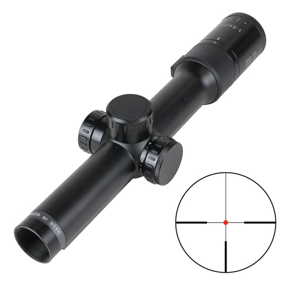 Minox ZE-5i 1-5x24 Scope Dovetail Rail #4 German Illuminated Reticle