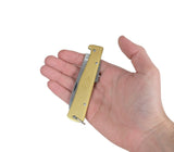Mercator Knife Brass Folding 9cm Blade With Clip