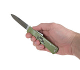 Mercator Folding Knife Cat Reed Green K55K Carbon Steel 9cm Blade