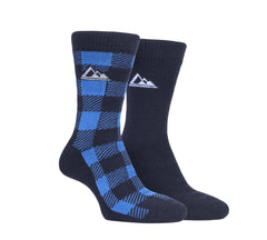 Storm Bloc Mens Thermal Boot Socks 6-11 | Blue 2 Pack