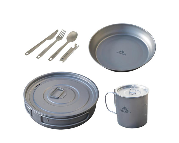 Trailmate Titanium Cooking Set 4 Piece