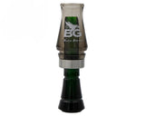 Buck Gardner Duck Call ‘Buck Brush Short Barrel’ Single Reed, Poly | Smoke & Green