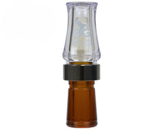 Buck Gardner Duck Call 'Mallard Hammer' Double Reed, Poly | Clear/Bourbon