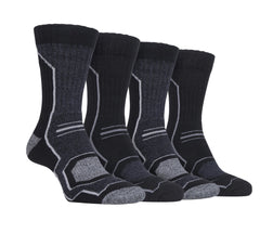Storm Bloc Mens Technical Boot Socks 6-11 | Grey 4 Pack