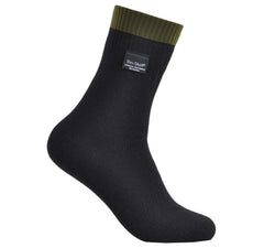 Dexshell Thermlite Merino Wool Socks: Black/Green