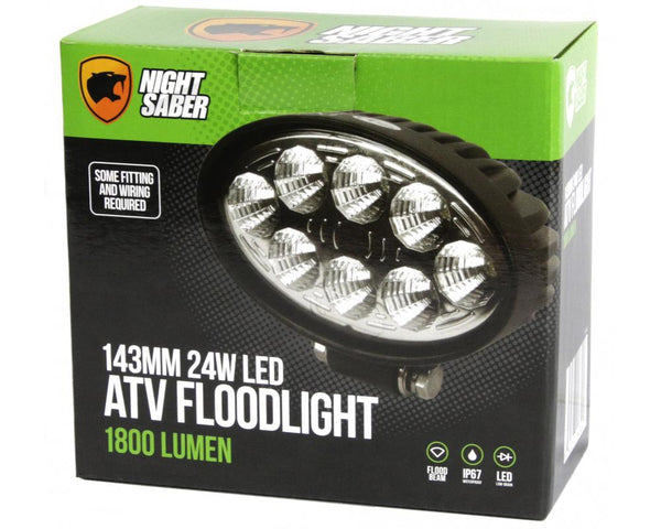 Night Saber 143mm 24W LED ATV Floodlight