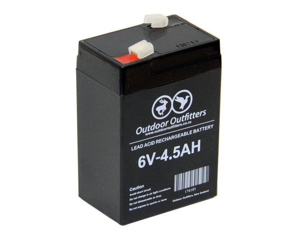 Outdoor Outfitters 6V 4.5AH Rechargeable Battery