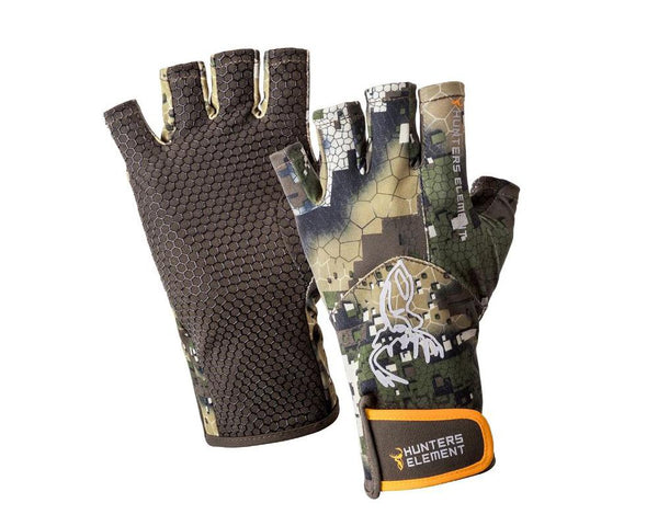 Hunters Element Crux Fingerless Gloves: Camo