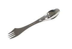 Stainless Steel Spork with Mini Serrated Knife