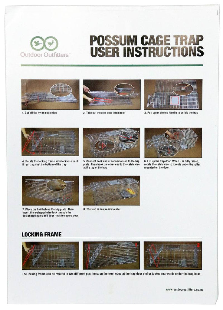 Outdoor Outfitters Possum Trap Cage Outdoor Shop NZ