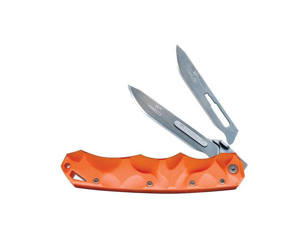 Havalon Piranta-Stag Folding Knife: Blaze Orange