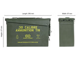 30Cal V2 Ammunition Tin with Padlock Latch