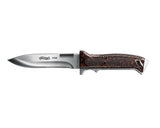 Walther Fixed Knife P38 Stainless 13.5cm with Leather Sheath
