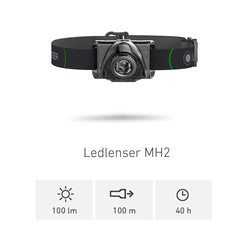 LED Lenser MH2 Headlamp: 100 Lumens