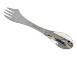 Stainless Steel Spork with Mini Serrated Knife